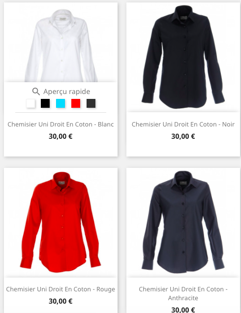 Exemple split par couleurs